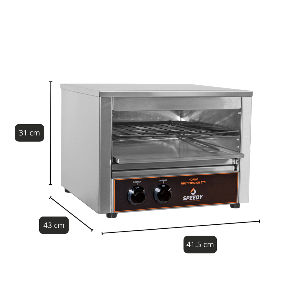 HORNO/TOSTADOR ELECTRICO SPEEDY MULTIFUNCIÓN (COCCION SUPERIOR E INFERIOR)