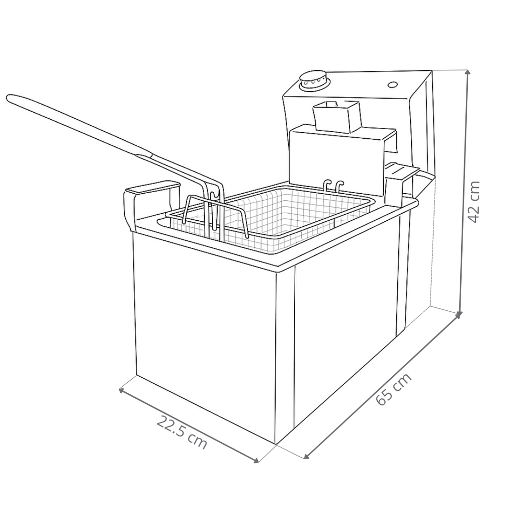 FREIDORA ANION SIMPLE - 8LTS