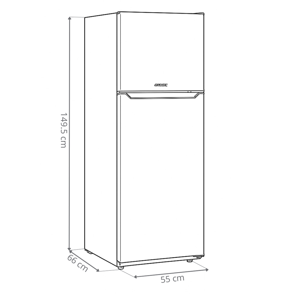 HELADERA BRIKET BK2F 1310 - 250LTS - 2 FRIOS