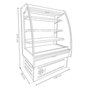 HELADERA GONDOLA REFRIVAN 1.30MT