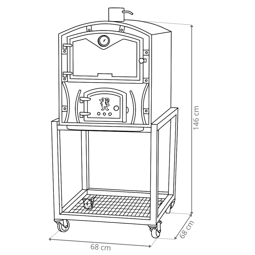HORNO CHICO A LEÑA FILFER CON BASE