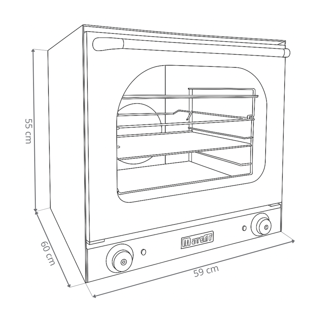 HORNO CONVECTOR MORETTI DELI 4