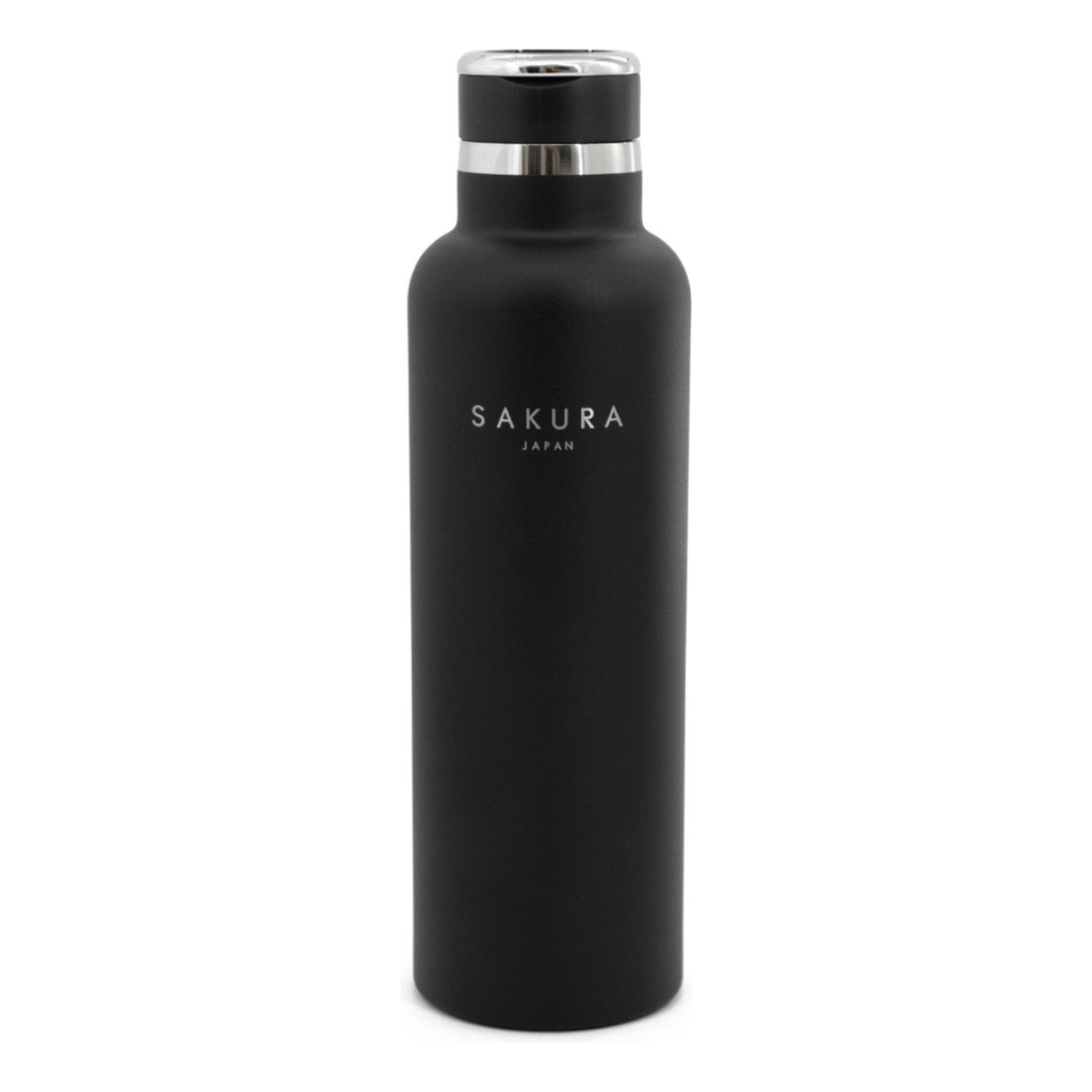 BOTELLA TERMICA SAKURA 750ML - NEGRO MATE