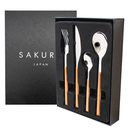 SET DE CUBIERTOS SAKURA WOOD 24 PIEZAS COLOR