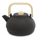 TETERA DE HIERRO FULL BLACK C/MADERA BAMBOO 0.9 L COLOR