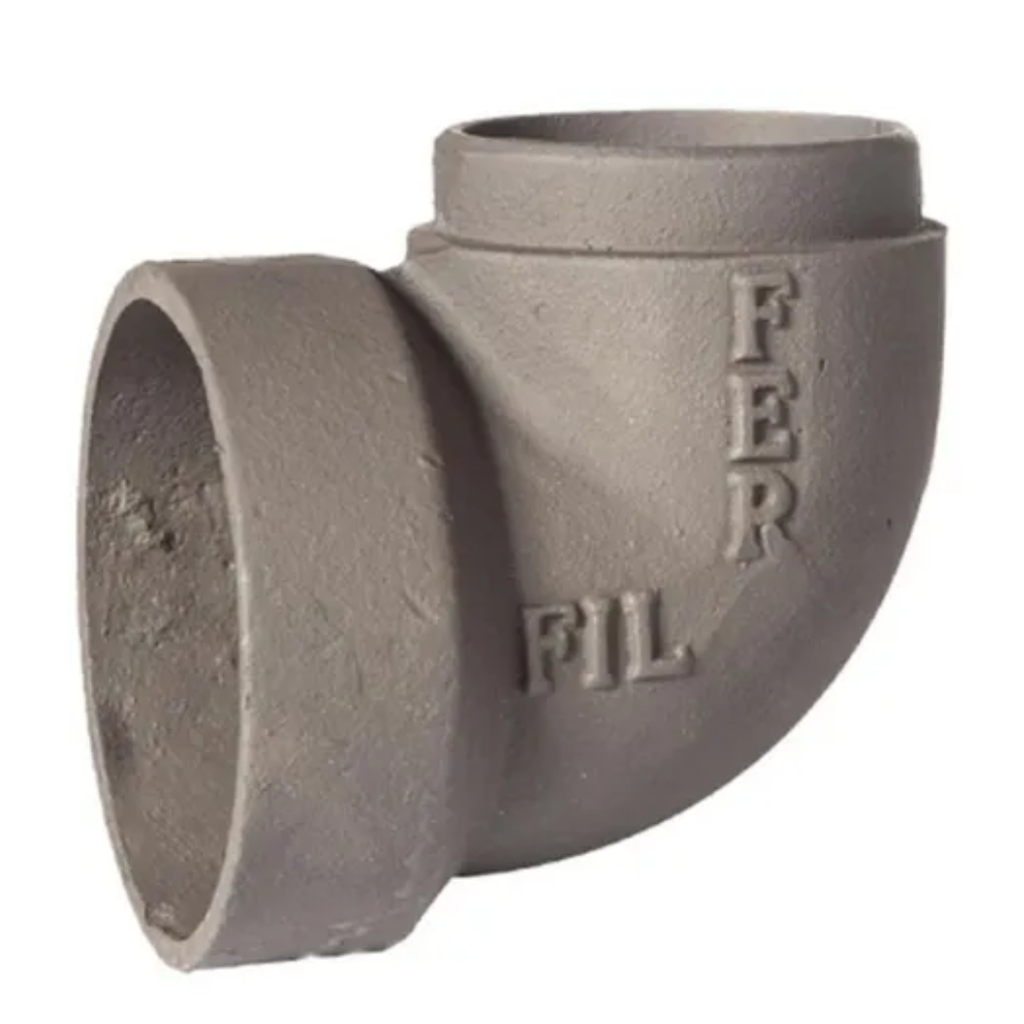 CODO FILFER A 90° DE FUNDICION 4" (MACHO/HEMBRA)