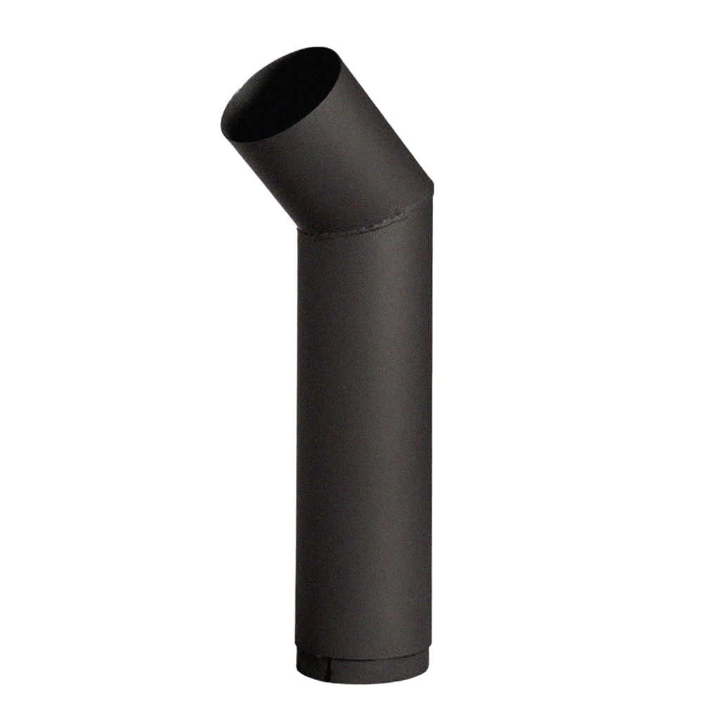 CURVA A 45° LARGA DE ACERO 4"