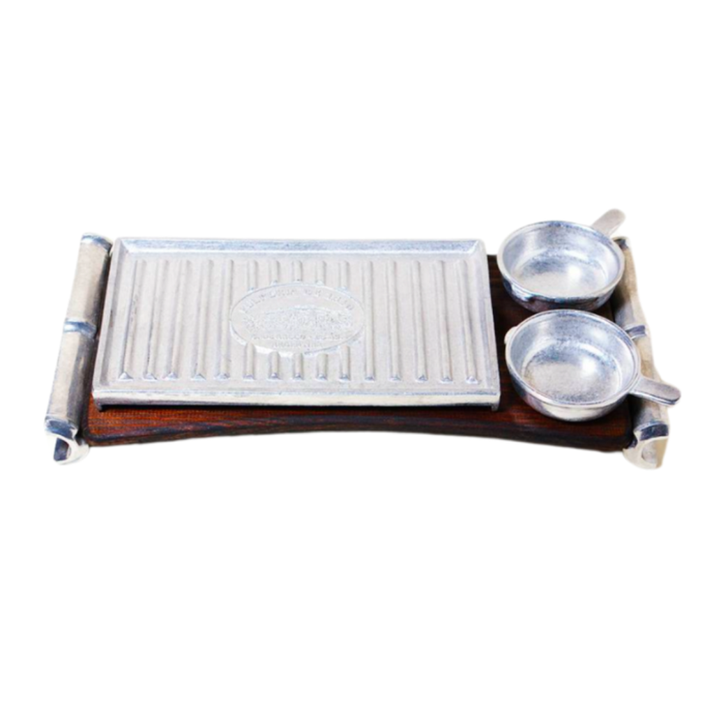 PLANCHA TERMICA PULPERIA 1810 RECTANGULAR CON 2 DIPS - 53X28CM