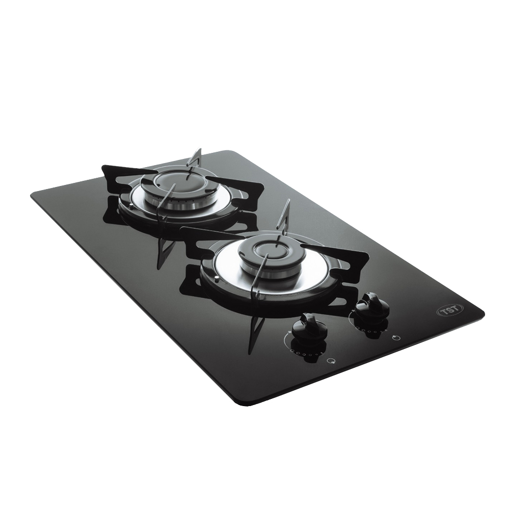 ANAFE SPEZIA NEGRO A GAS  - 2 HORNALLAS TST