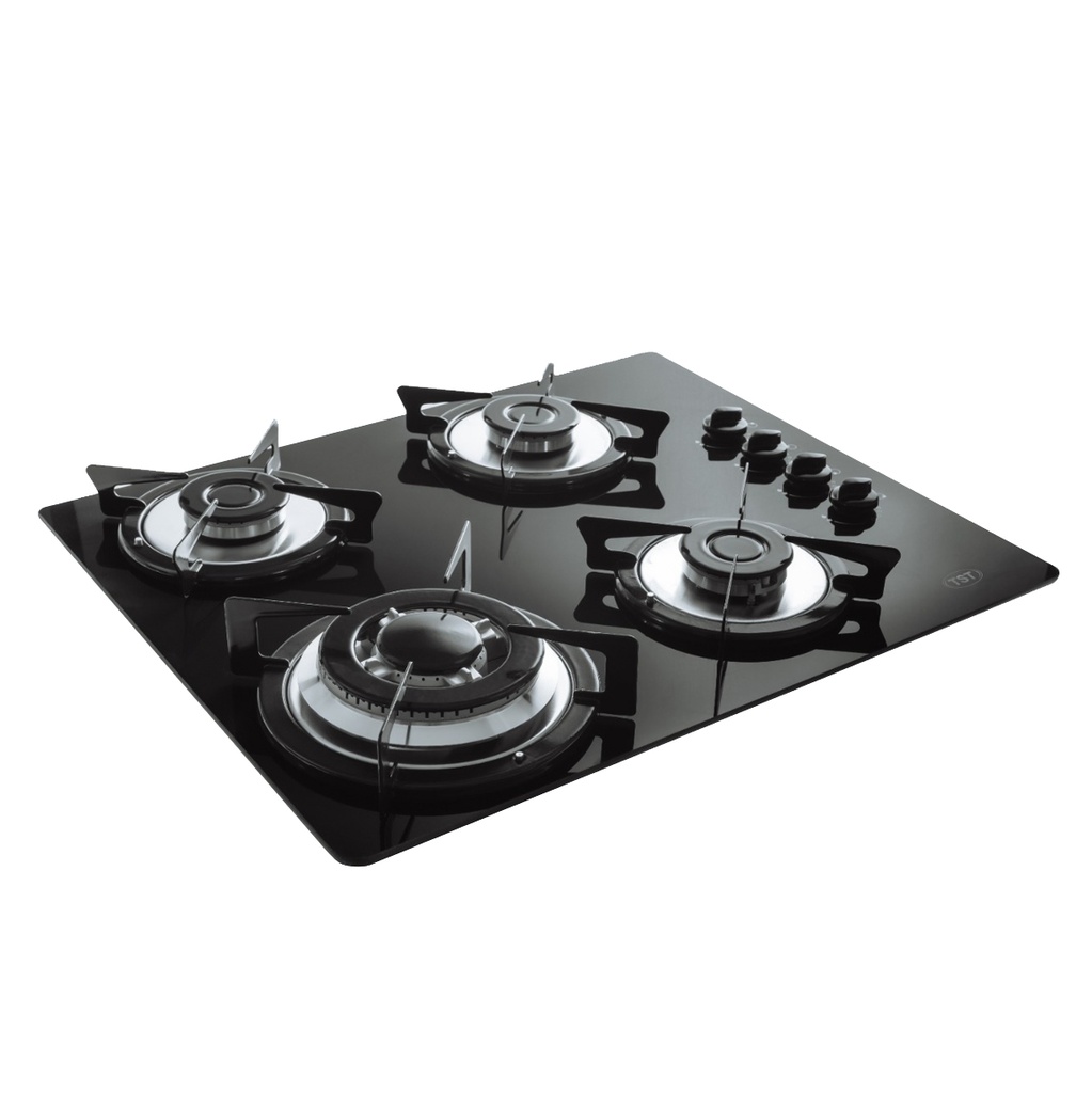 ANAFE A GAS TST SPEZIA NEGRO  - 4 HORNALLAS