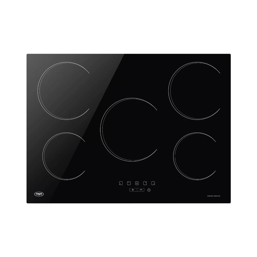 ANAFE VITROCERAMICO V - NEGRO 5 ZONAS DE COCCION TST