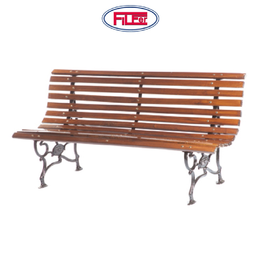BANCO DE PLAZA FILFER - 13 TABLAS - 1.50MT - BARNIZADO