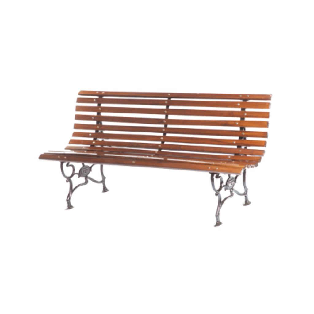 BANCO DE PLAZA FILFER - 13 TABLAS - 1.50MT - BLANCO
