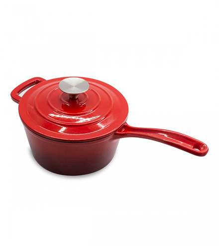 CACEROLA HIERRO FUNDIDO SAKURA ROJA - 19CM