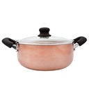 CACEROLA HUDSON DE COBRE CERAMICA - N20 - CON ASAS