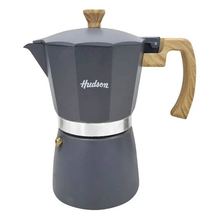 CAFETERA ITALIANA GRIS HUDSON  6 TAZAS