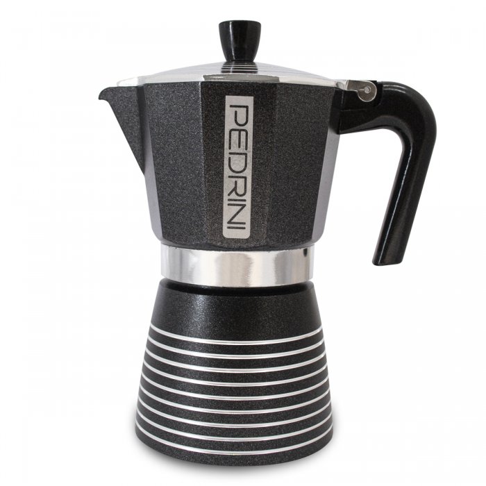 CAFETERA FASHION COOK MOKA PEDRINI INFINITY - NEGRO - 6 TAZAS