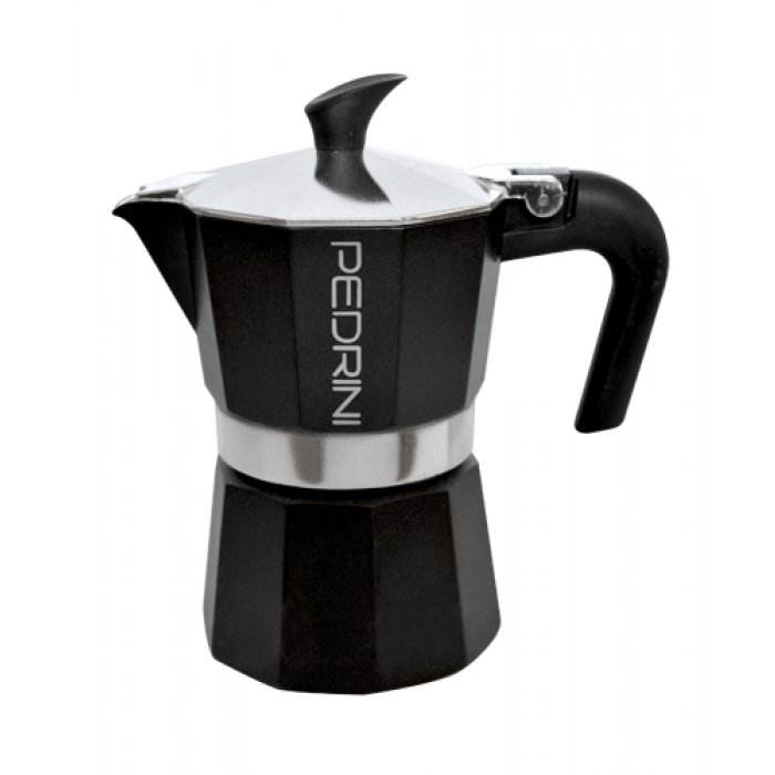 CAFETERA FASHION COOK PEDRINI AROMA - NEGRO - PARA 3 TAZAS