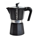 CAFETERA FASHION COOK PEDRINI AROMA - NEGRO - PARA 6 TAZAS
