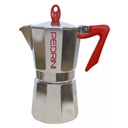 CAFETERA FASHION COOK PEDRINI MOKA - ALUMINIO - ROJO - 9 TAZAS