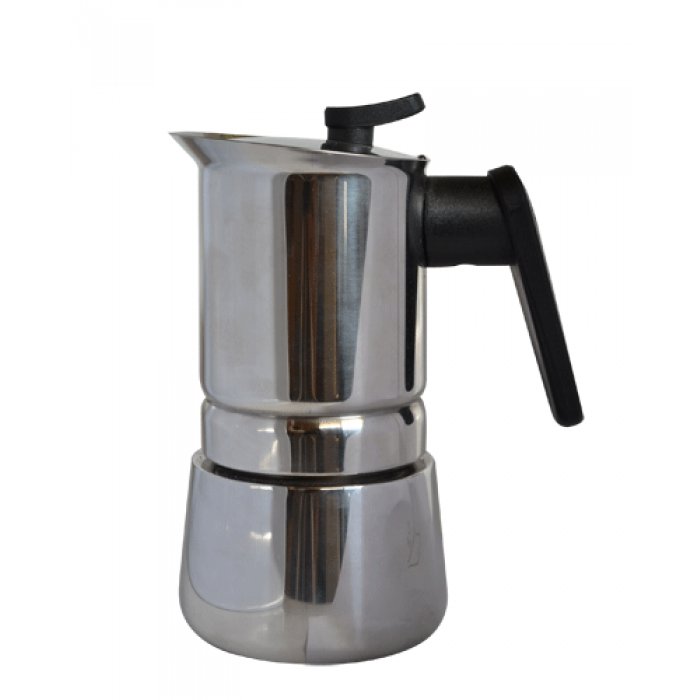 CAFETERA FASHION COOK PEDRINI MOKA STEEL - 4 TAZAS