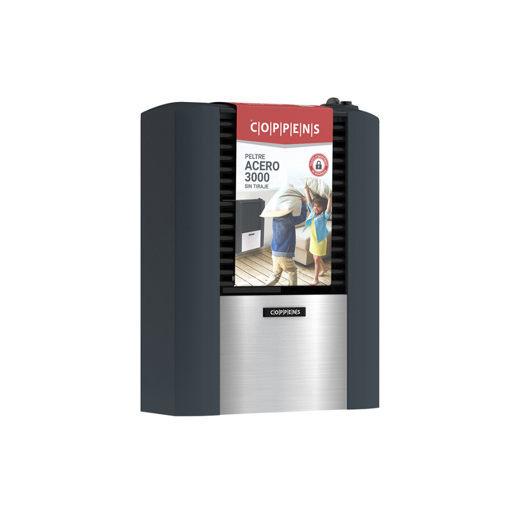 CALEFARTOR 3000 KCAL SIN TIRAJE/SALIDA PELTRE ACERO MULTI GAS