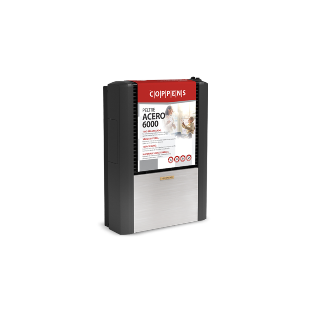 CALEFACTOR COPPENS PELTRE ACERO 6000 - SALIDA DERECHA