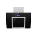 CAMPANA ESPEJO 90 VIDRIO CRISTAL NEGRO - ACERO INOXIDABLE - 3 VELOCIDADES - CON MOTOR