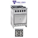 COCINA 60CM - PUERTA CIEGA - REJA FUNDICION ENLOZADA CORBELLI