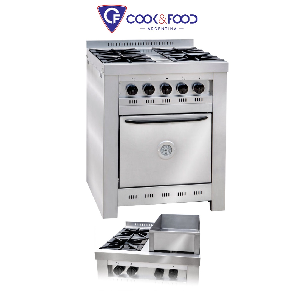 COCINA CFHH 70 2 HORNALLAS + BAÑO MARIA CORBELLI