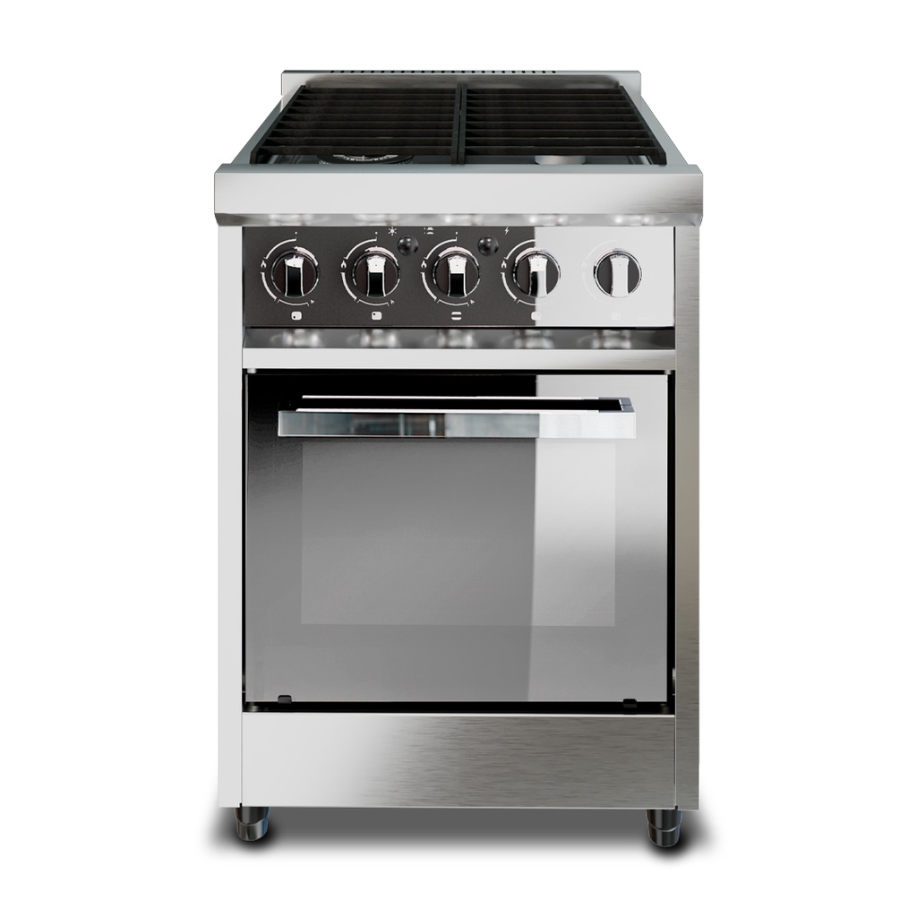 COCINA ZAFIRA 600  PUERTA  VIDRIO ESPEJADO -ENCENDIDO ELECTRONICO