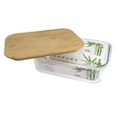 CONTENEDOR DE VIDRIO SAKURA - TAPA BAMBOO - 1.5LTS