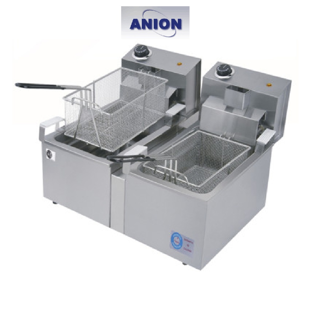 FREIDORA ELECTRICA DOBLE ANION - 16 LITROS 2 CANASTOS