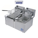 FREIDORA ELECTRICA DOBLE ANION - 16 LITROS 2 CANASTOS