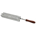 GRILLERO ZINCADO CON MANGO DE MADERA