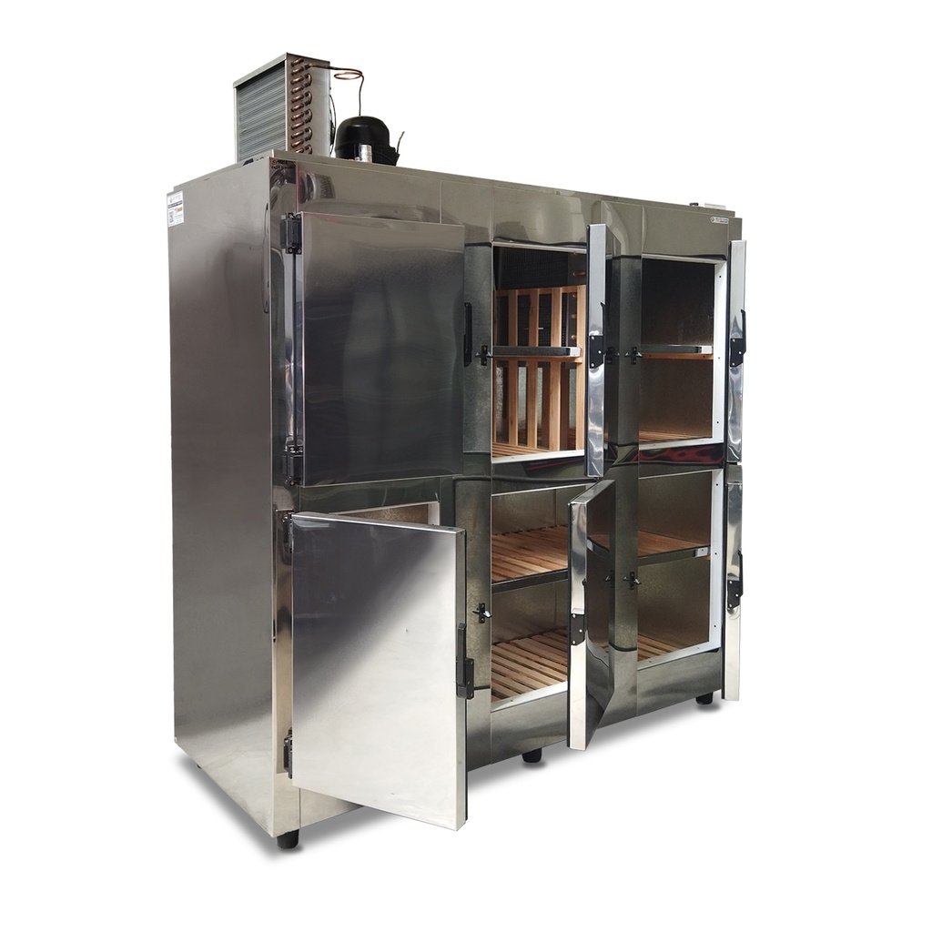 HELADERA ALMACENERA - MODELO 66 - ACERO INOXIDABLE - FRIO FORZADO- PUERTAS (6 CHICAS) - (3/4HP)