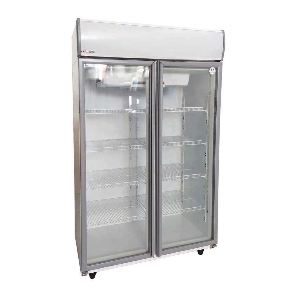 HELADERA EXHIBIDORA VERTICAL REFRIVAN 2 PUERTAS