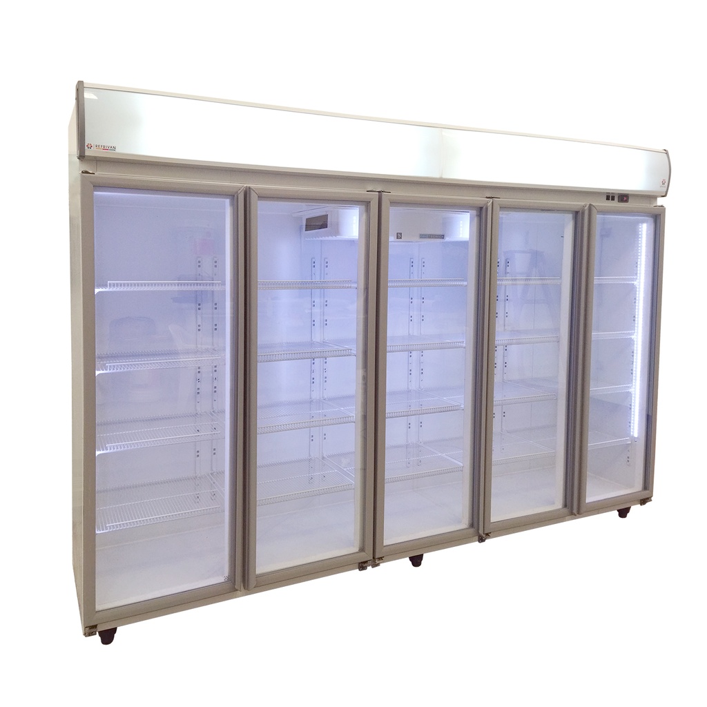 HELADERA EXHIBIDORA VERTICAL REFRIVAN 5 PUERTAS