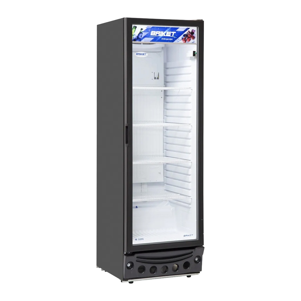HELADERA EXHIBIDORA VERTICAL BRIKET M3230 - NEGRA