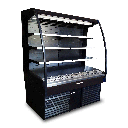 HELADERA GONDOLA 2,45 M - CON MOTOR INCORPORADO (2HP) - CORTINA ENRROLLABLE - DESCONGELAMIENTO ELECTRICO