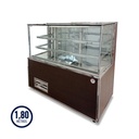HELADERA PANADERA PECERA 1,80 M - FRIO FORZADO - 2 ESTANTES VIDRIO - (1/2HP)