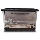 HORNO PIZZERO OKASHI H12 - 12 MOLDES - PUERTA CIEGA - BASE DESMONTABLE