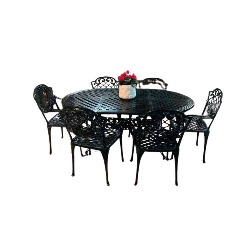 JUEGO ARTISTICO JJ-007 MESA 1.60 + 6 SILLAS