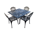 JUEGO PARIS JJ-008 MESA CUADRADA 0.75 + 4 SILLONES