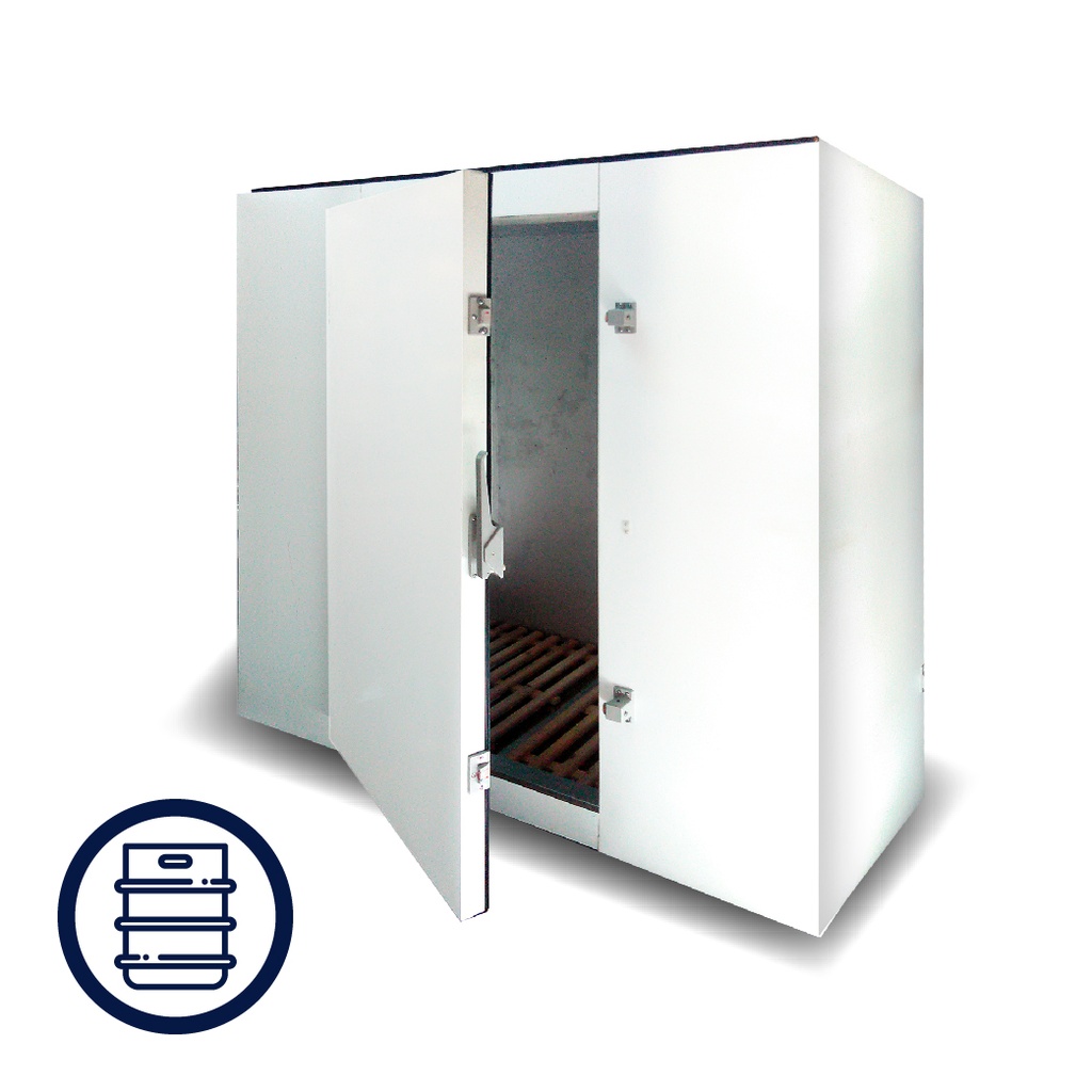 MINICAMARA PARA BARRILES DE CERVEZA C/COMBISTATO (3/4HP) (12 BARRILES APROX)