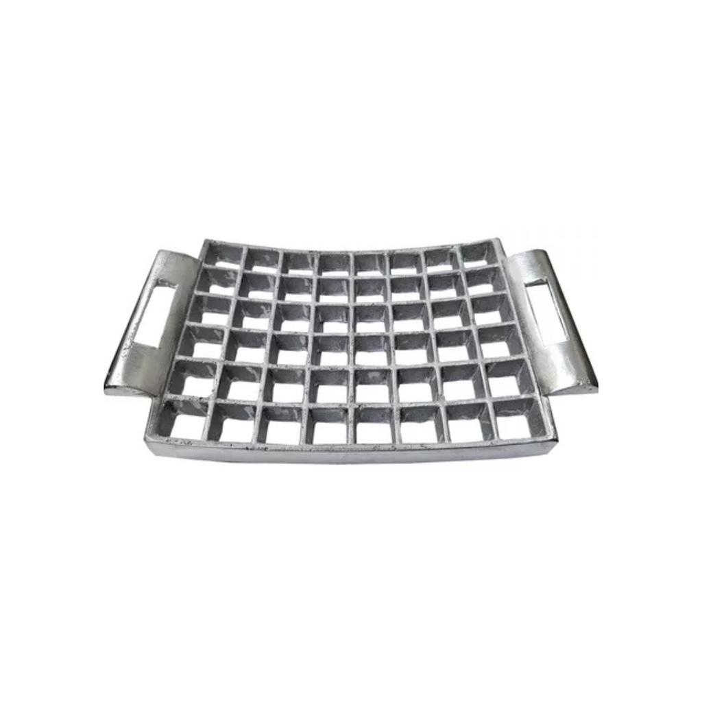 MOLDE GASTRONOMICO CORTA MARCA PANZOTTI RAVIOLES CURVO X 48 EN FUNDICION DE ALUMINIO