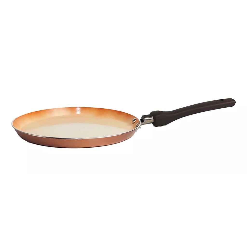 PANQUEQUERA HUDSON DE COBRE CERAMICA - 22CM