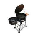 PARRILLA HIERROS ARTESANALES CON TAPA DISCO - FOGONERO - MESITA