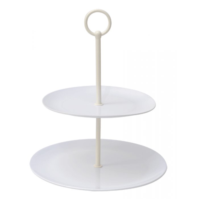 PLATO PARA MASAS FASHION COOK - 2 PISOS - BLANCO