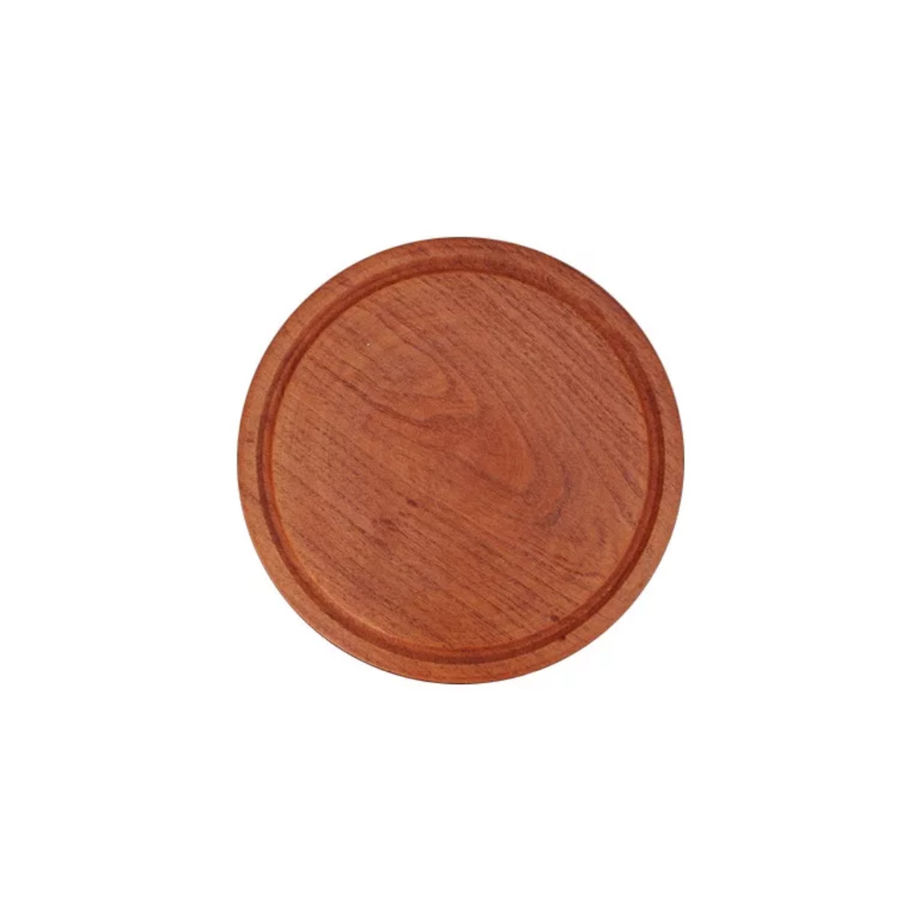 PLATO REDONDO MADERA ALGARROBO 24CM DIAMETRO
